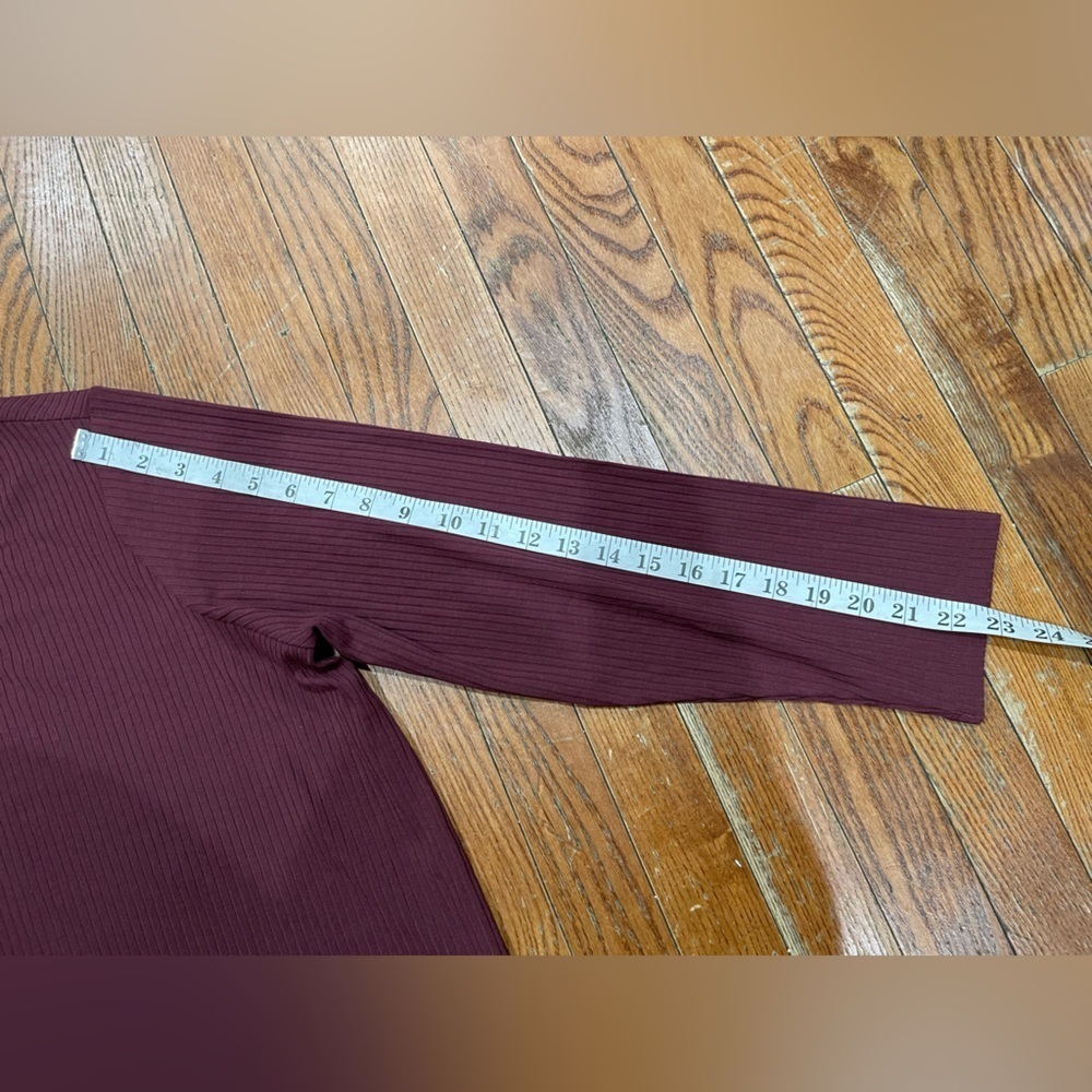 Terra & Sky Long Sleeve Burgundy Dress - Picture 5 of 11
